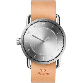 TID Watches No.1 Steel / Natural Leather Wristband