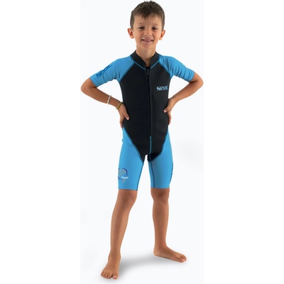 Detský SEAC Shorty Dolphin 1,5 mm čierno-modrý