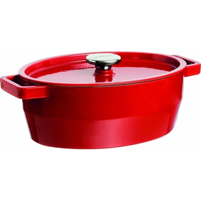 PYREX Kastrol litinový ovál 33cm 5.8l červený SC5AC33