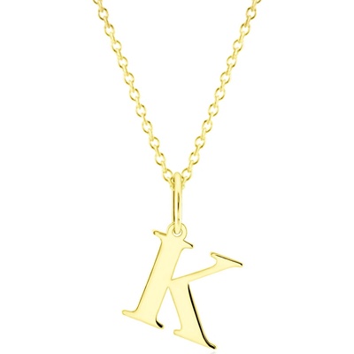 Gemmax Zlatý řetízek s písmenem „K“ GUSYN-43321-36261