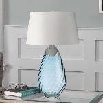 Elstead Lighting LENA-TL-L-BLUE-OWSS-LED Настолна лампа LENA 1xE27/40W/230V, 74см, синьо/ (ED0607)