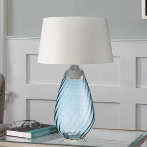 Elstead Lighting LENA-TL-L-BLUE-OWSS-LED Настолна лампа LENA 1xE27/40W/230V, 74см, синьо/ (ED0607)