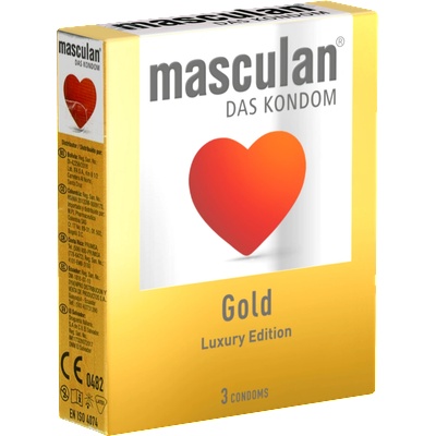 Masculan Single: Gold, 3 condoms