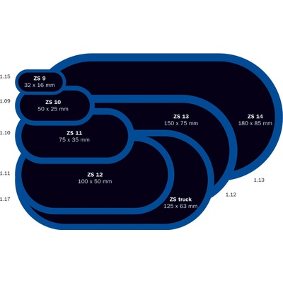 Ferdus záplata ZS 12 100x50 mm 1 ks – Zboží Dáma