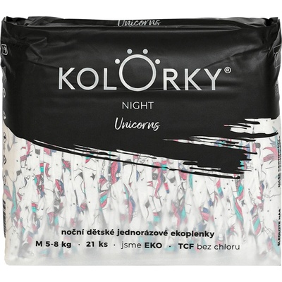 Kolorky NIGHT M motiv Jednorožci 21 ks