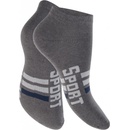 Footstar pánske 4 páry členkových bavlnených ponožiek Nápis SPORT
