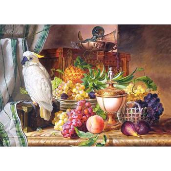 Castorland - Puzzle Still life with a parrot by Josef Schuster - 3 000 piese