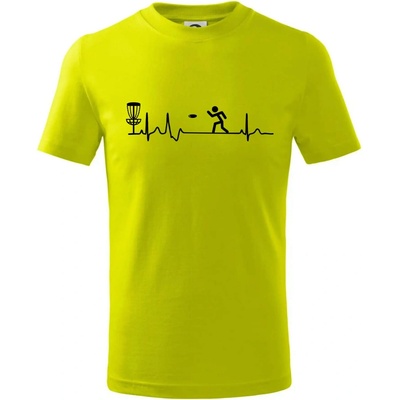 EKG disc golf tričko limetková