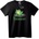 NOONEBRAND Тениска Бъди Зелен Жабок - 3XL, Black