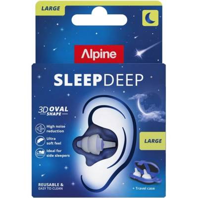 Alpine SleepDeep Štuple do uší na spanie biela