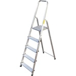 DRABEST Стълба алуминиева сертифицирана 5+1 стъпала drabest 125 кг (03090051)