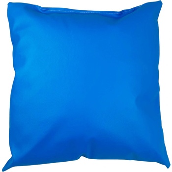 TiaHome Vankúš modrá ekokoža 40x40