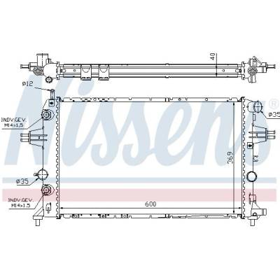 Chladič motoru NISSENS 63003A