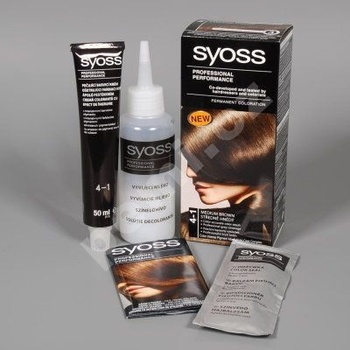 Syoss Permanent Coloration permanentní barva na vlasy 4-1 Medium Brown 50 ml