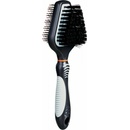 Trixie Plastová kefa obojstranná triangel s kovovými drôtikmi 6 x 19 cm