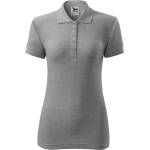 MALFINI Malfini cotton 213 / Дамска поло тениска - тъмносив меланж xxl (2131217)