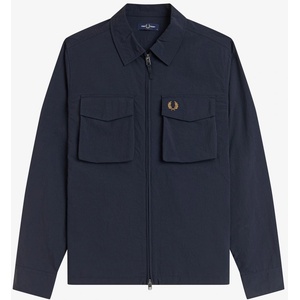 Fred Perry Men's Overshirt - Navy 608