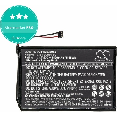 Batéria pre Garmin Nüvi 2757, 1500mAh, Li-Ion, 3.7V, 361-00066-00, HQ