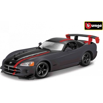 Bburago Dodge Viper SRT10 ACR šedá / černá BB22114GY 1:24