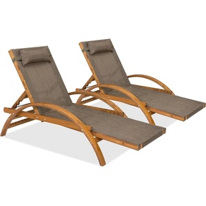 Garden Point Комплект два дървени шезлонга Acapulco Garden Point (GAP358D)