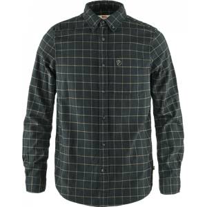 Fjällräven Мъжка риза с копчета Fjällräven Övik Flannel Shirt - Dark Grey - размер XXL (033-1194-0616)