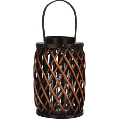 PROGARDEN Lampáš na sviečku 30 cm hnedá vŕba