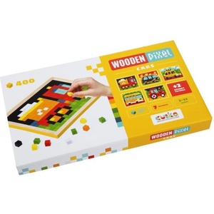 Cubika 14903 Pixel IV коли - дървена мозайка 400 кубчета и 7 шаблона (1-14903)