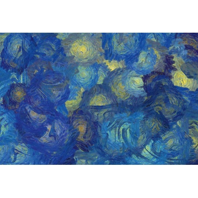 DIMEX ART Флизелинов фототапет абстрактен син фон 375 x 250 см