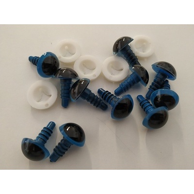 Bezpečnostní oči 10mm modré