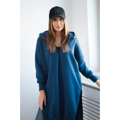 Kesi Insulated sweatshirt with slits on the sides jeans modrá