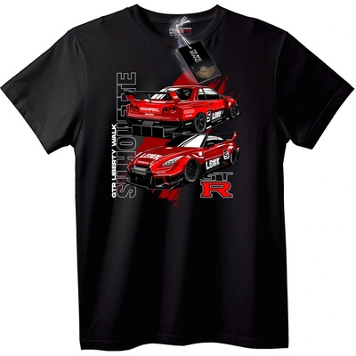 Тениска Nissan GT-R Дизайн - 2XL, Black