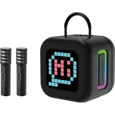 Blavec WS 09 Přenosný karaoke set se 2 mikrofony 10 W černý