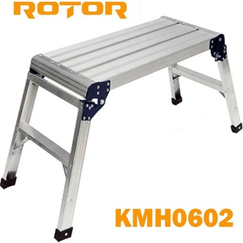 ROTOR Работна платформа, алуминиева 2x1 стъпала, ROTOR KMH0602, 780x300x500мм (KMH0602)