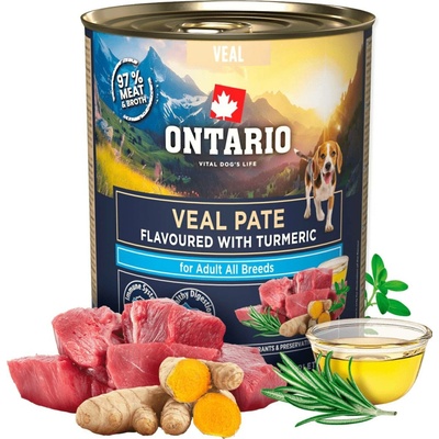Ontario Adult telecí pate s příchutí kurkumy 800 g