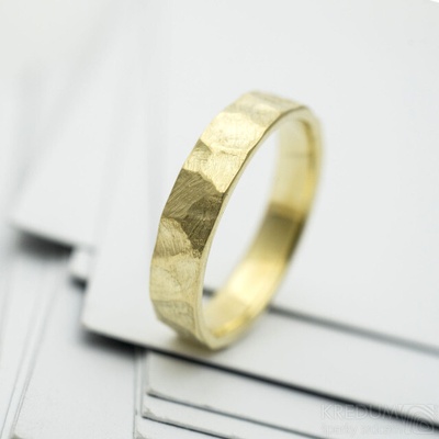 RAW gold yellow zlatý snubní prsten SK3968