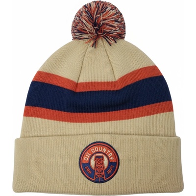 Outerstuff Dětská zimní čepice Edmonton Oilers NHL Cuffed Beanie With Pom