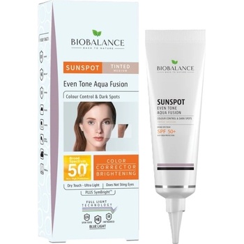 Biobalance Тониран крем за кожа с пигментни петна Aqua Fusion, SPF50+, 40 ml