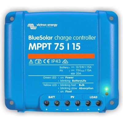Victron Energy MPPT regulátor nabíjania Victron Energy BlueSolar 75V 15A