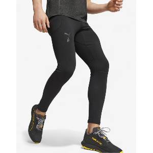 PUMA Seasons Microfleece Integral Leggings Black - dress4less