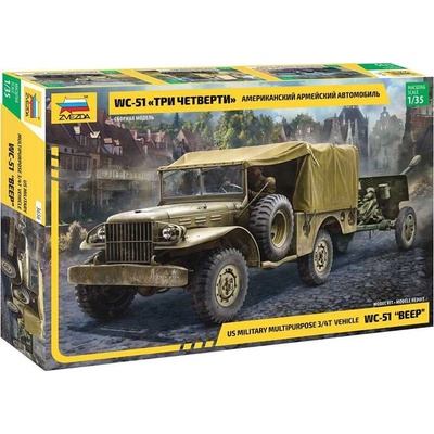 Zvezda Dodge WC-51 Beep Model Kit military 36561:35