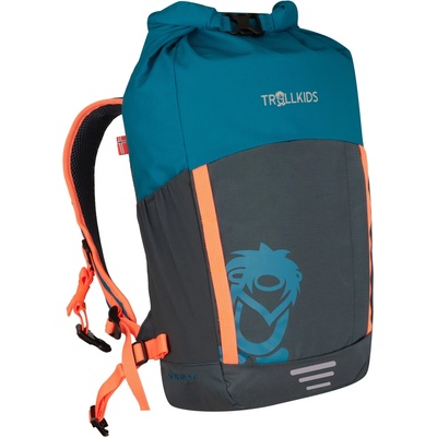 Trollkids Детска дневна раница Trollkids Kid's Senja Pack 15 Daypack - Atlantic Blue / Dark Navy / Glow Orange - размер One Size (504-0539-0111)
