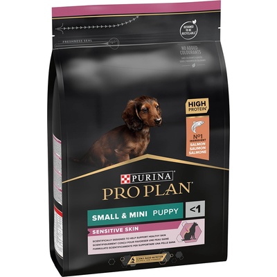 Pro Plan Small & Mini Puppy Sensitive Skin losos 2 x 3 kg