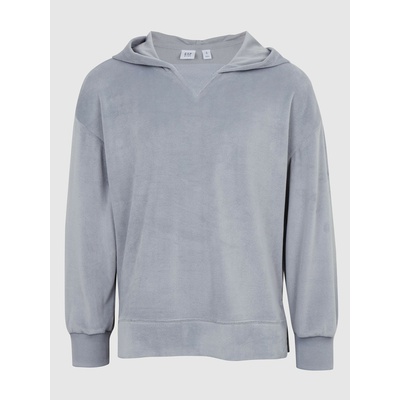 GAP Детска кадифена суитчер с качулка GAP GAP | Siv | Момичешки | 116/122