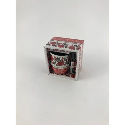 Порцеланови чаши за кафе с лъжичка