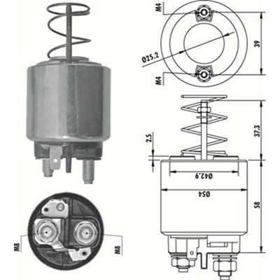 Elektromagnetický spínač pre żtartér MAGNETI MARELLI 940113050486