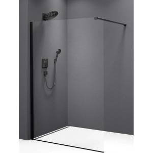 POLYSAN Modular Shower - Душ кабина 80x200 см, прозрачно стъкло/матово черно MS1-80B (MS1-80B)