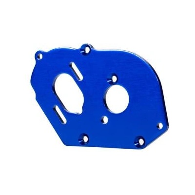 Traxxas моторна плоча 3.2mm алуминиева синьо анодизирана