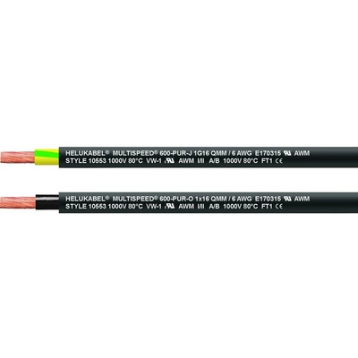 Helu 25893-500 pro energetické řetězy, MULTISPEED 600, 1 x 50 mm² zelenožlutá 500 m