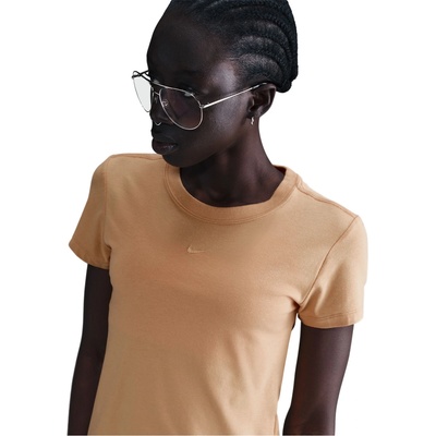 Nike Дамска тениска Nike Sportswear Chill Knit T-Shirt Womens - Copper Moon