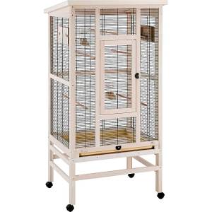 Ferplast Wilma Wooden Aviary дървен птичарник за канарчета, вълнисти папагалчета и други птици - кг